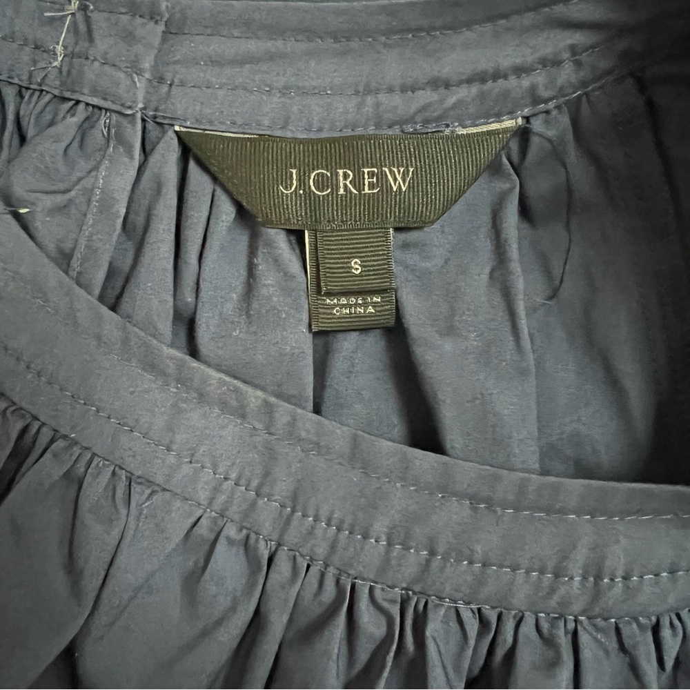 J Crew navy beaded cotton top - Picture 5 of 5